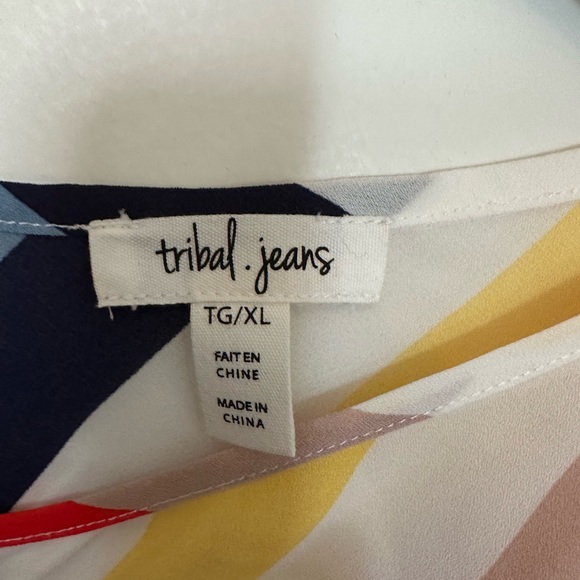 Tribal Jeans Striped Tank Top - Picture 3 of 7